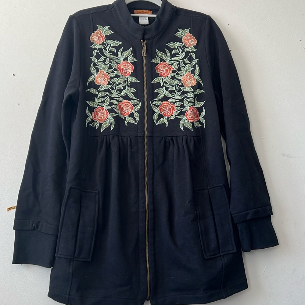 Tea House 100% cotton cardigan size M